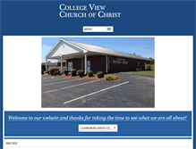 Tablet Screenshot of collegeviewchurchofchrist.org